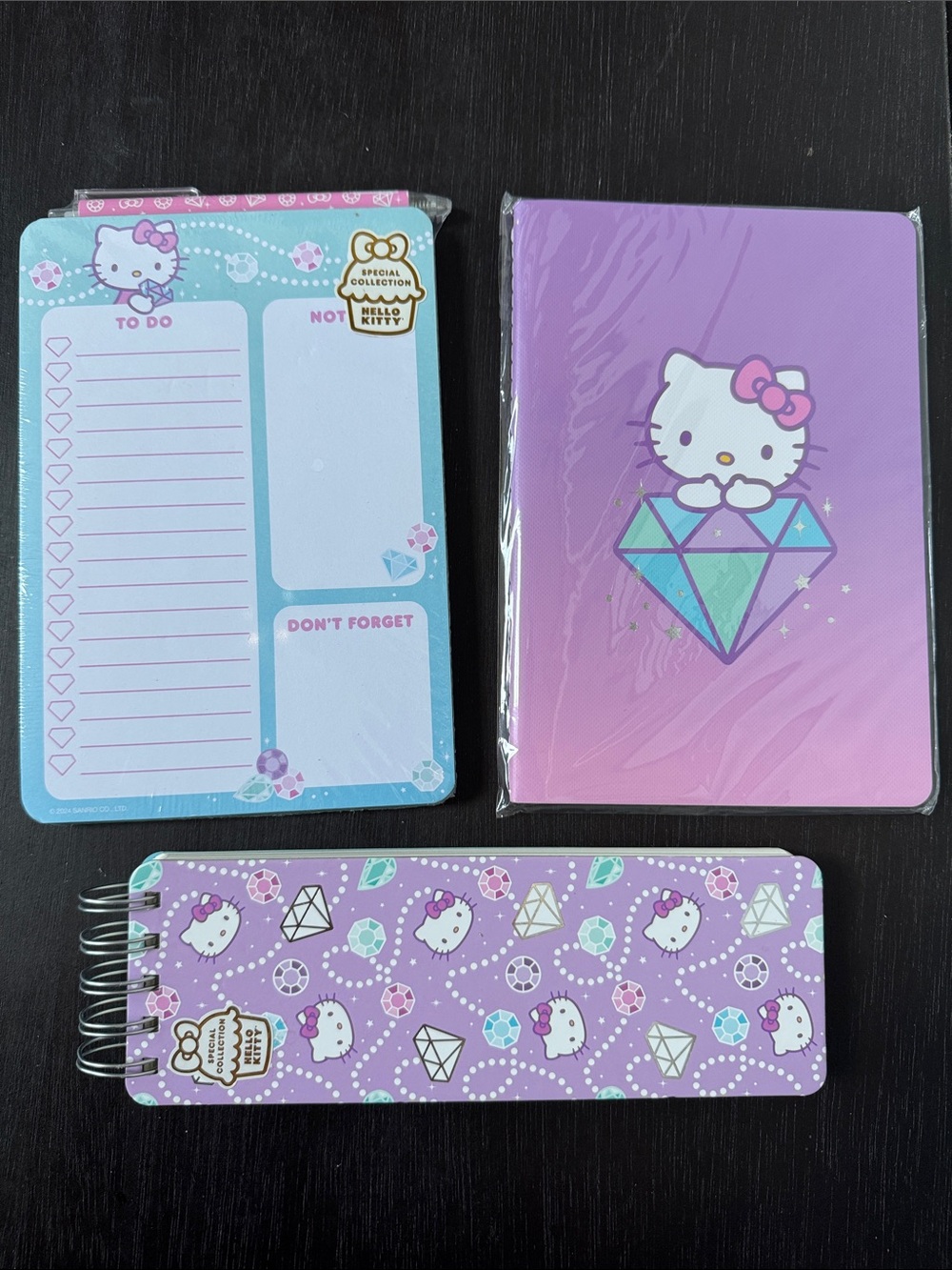 Hello Kitty Jewel Stationery Trio